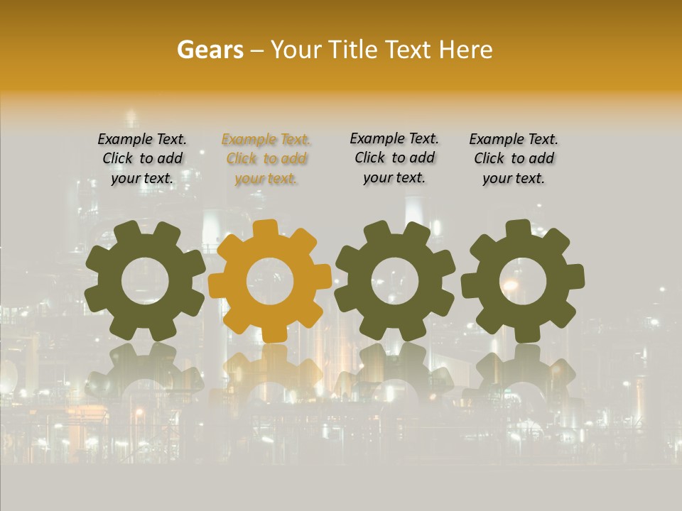 Steel Tungsten Night PowerPoint Template