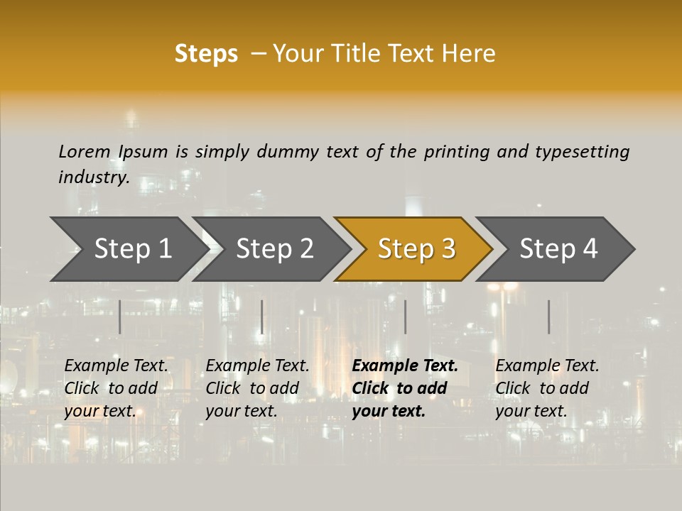 Steel Tungsten Night PowerPoint Template