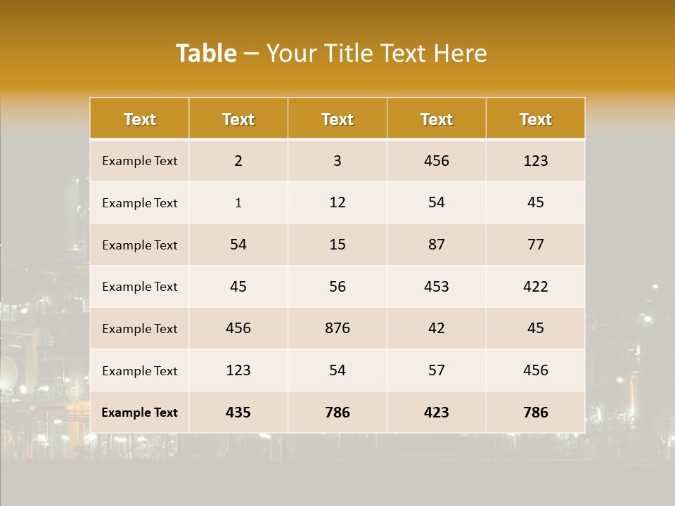 Steel Tungsten Night PowerPoint Template