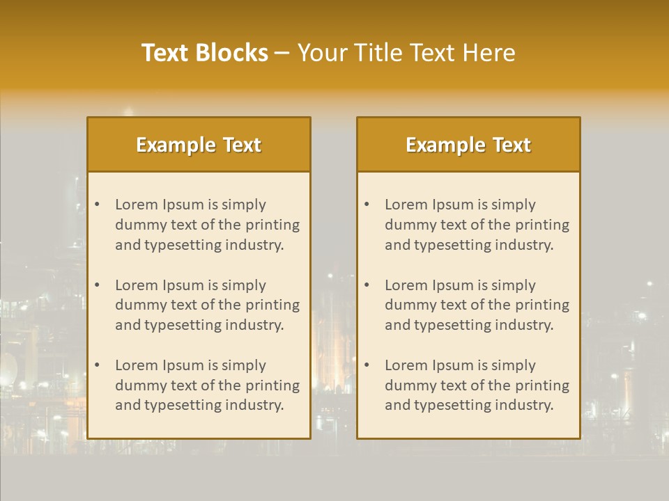 Steel Tungsten Night PowerPoint Template
