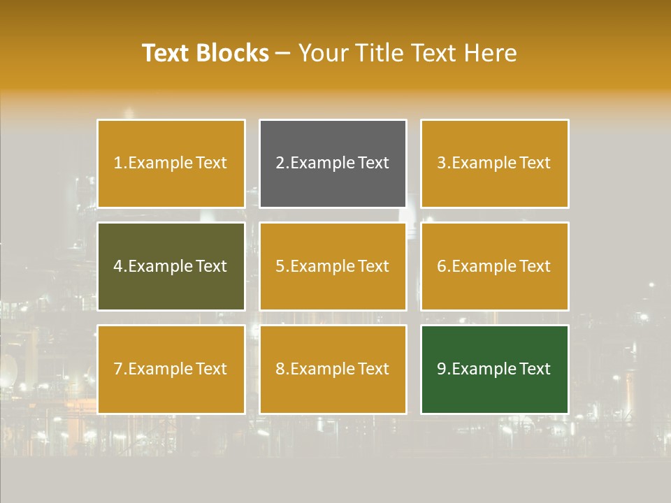 Steel Tungsten Night PowerPoint Template