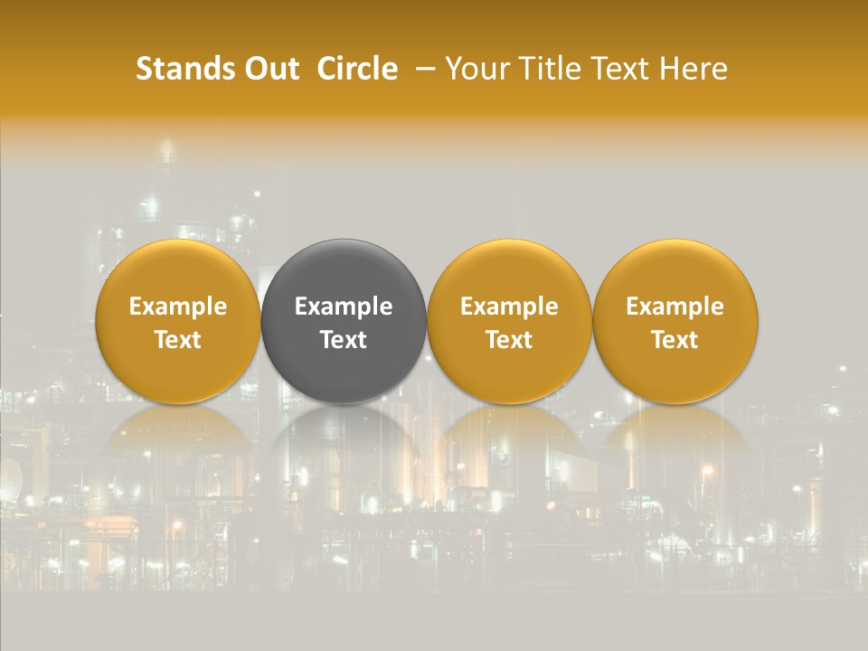 Steel Tungsten Night PowerPoint Template