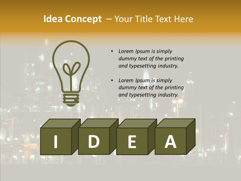 Steel Tungsten Night PowerPoint Template