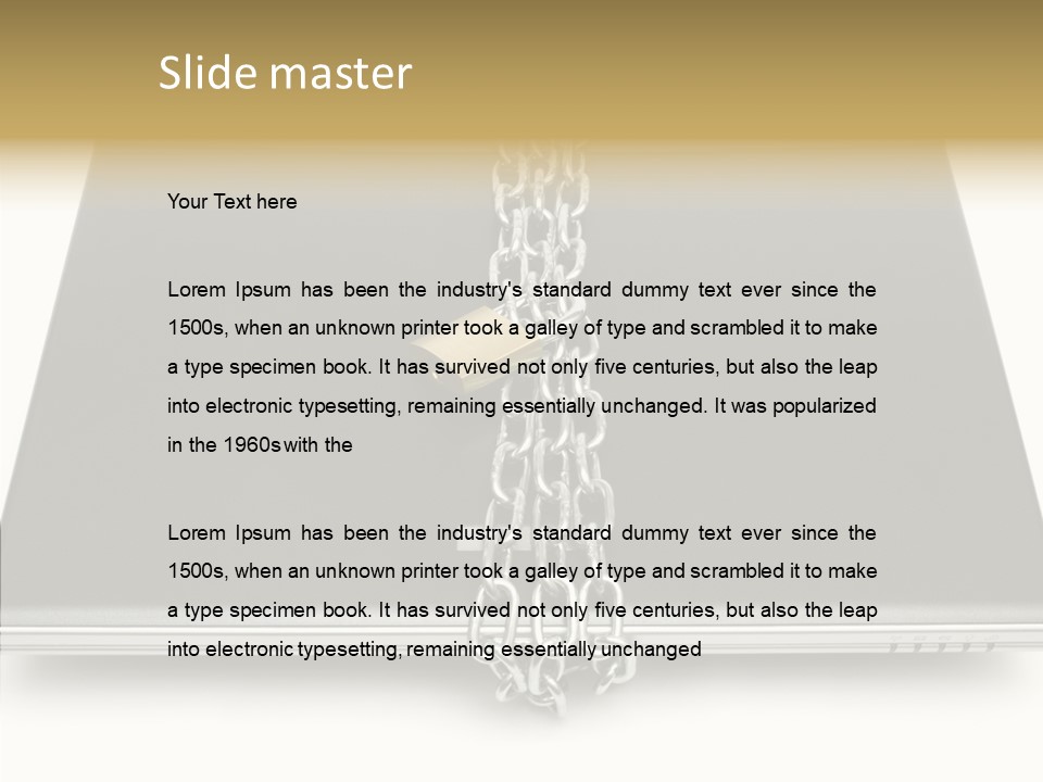 Metaphor Office Closeup PowerPoint Template