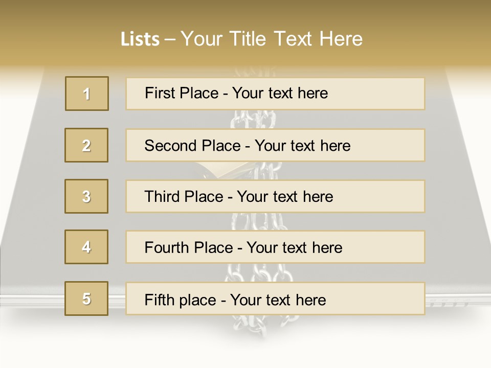 Metaphor Office Closeup PowerPoint Template