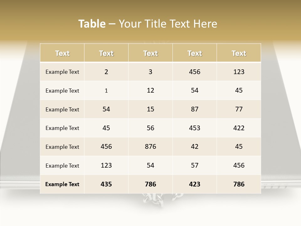Metaphor Office Closeup PowerPoint Template