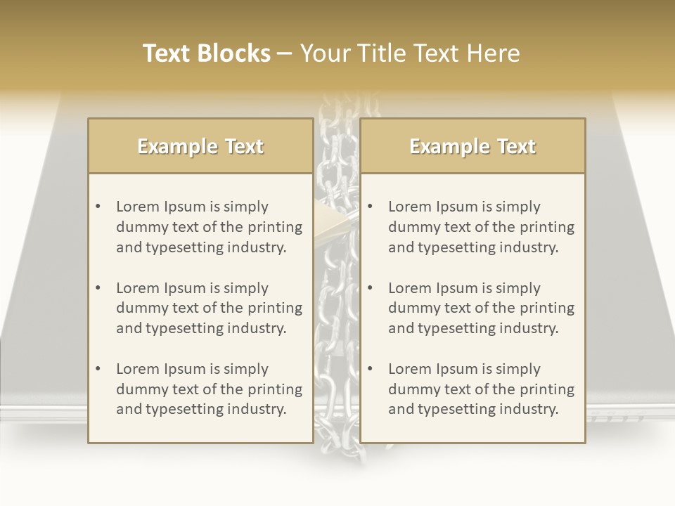 Metaphor Office Closeup PowerPoint Template