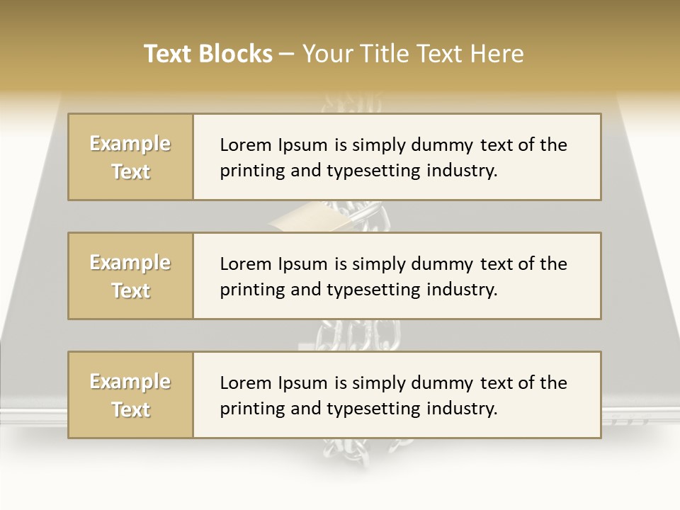 Metaphor Office Closeup PowerPoint Template