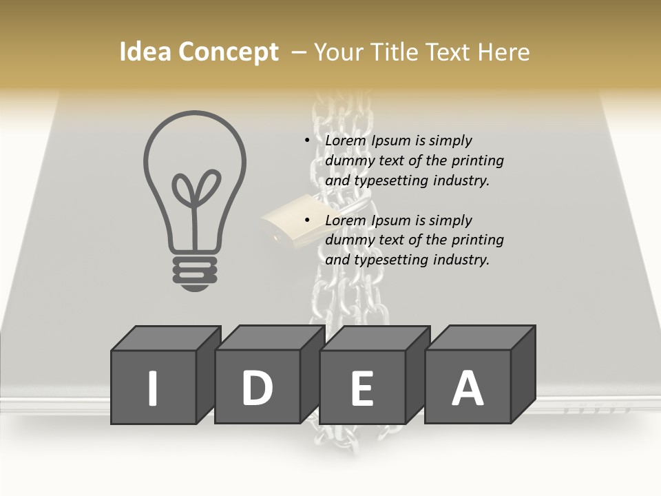 Metaphor Office Closeup PowerPoint Template