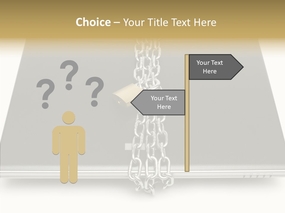 Metaphor Office Closeup PowerPoint Template