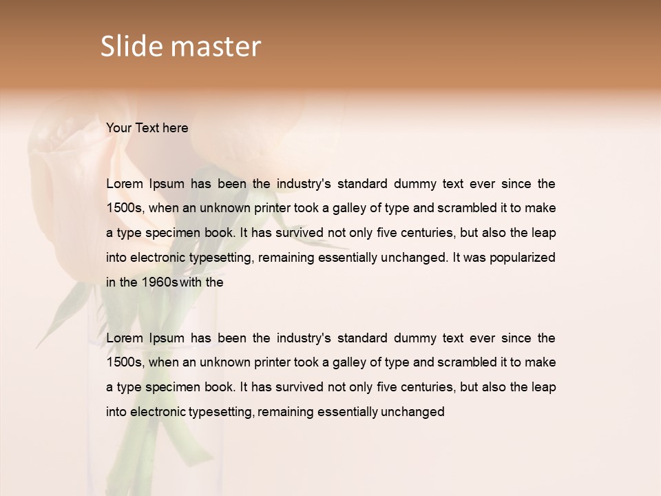 Pastel Colored Petal PowerPoint Template