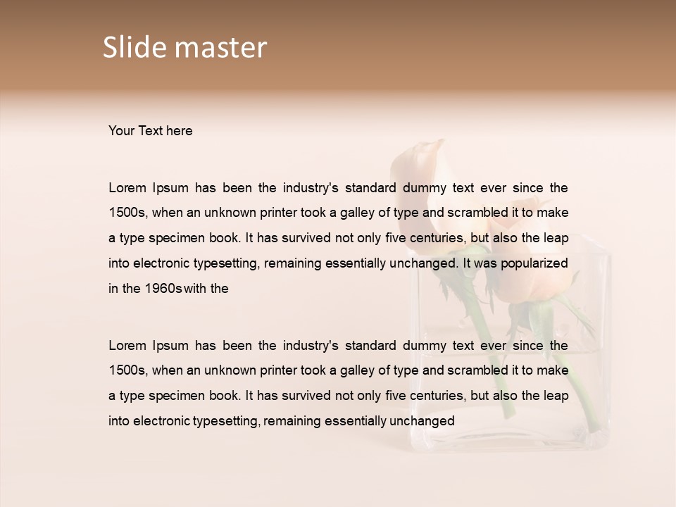 Elegance Pattern Romance PowerPoint Template