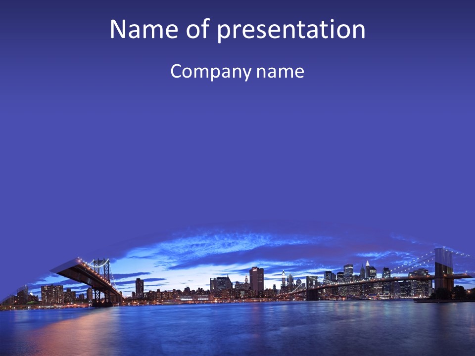 Sky Scenery Night PowerPoint Template