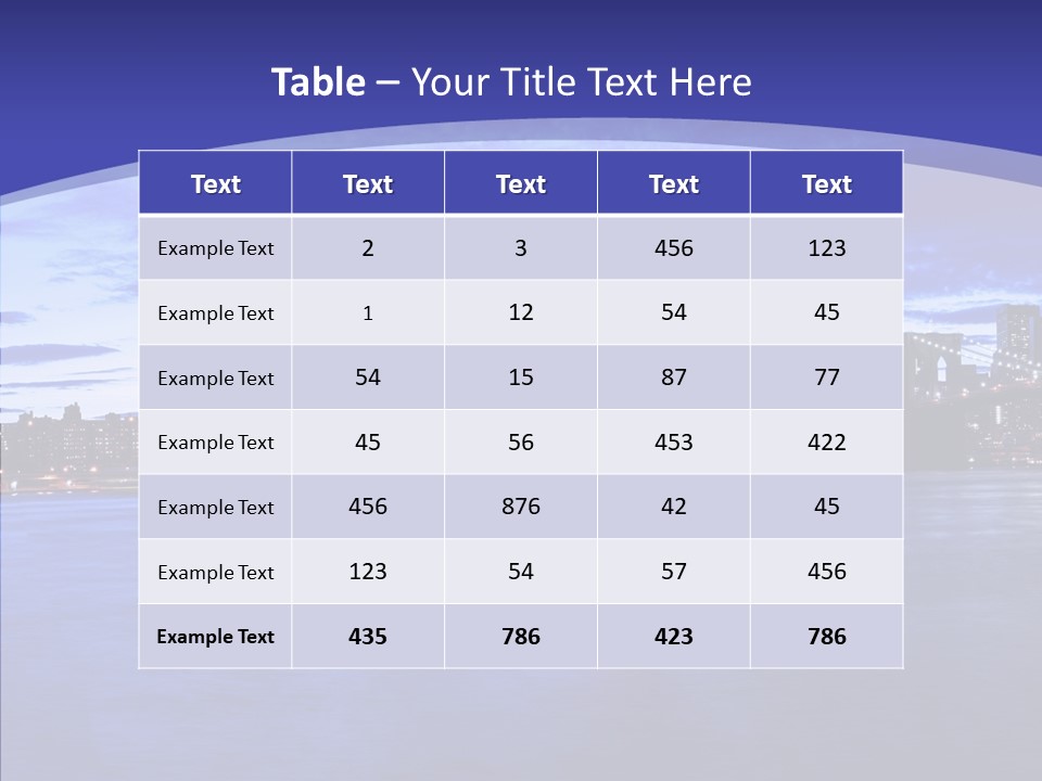 Sky Scenery Night PowerPoint Template