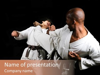 Kumite Young Block PowerPoint Template