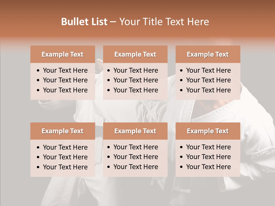 Kumite Young Block PowerPoint Template