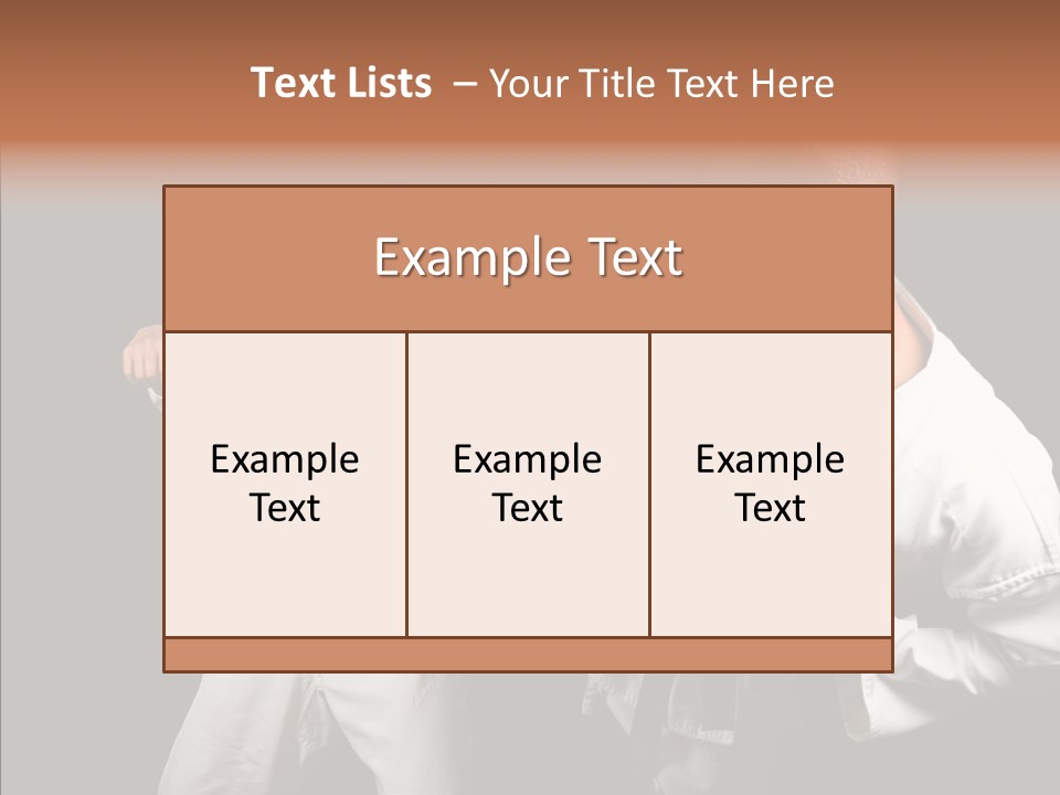 Kumite Young Block PowerPoint Template