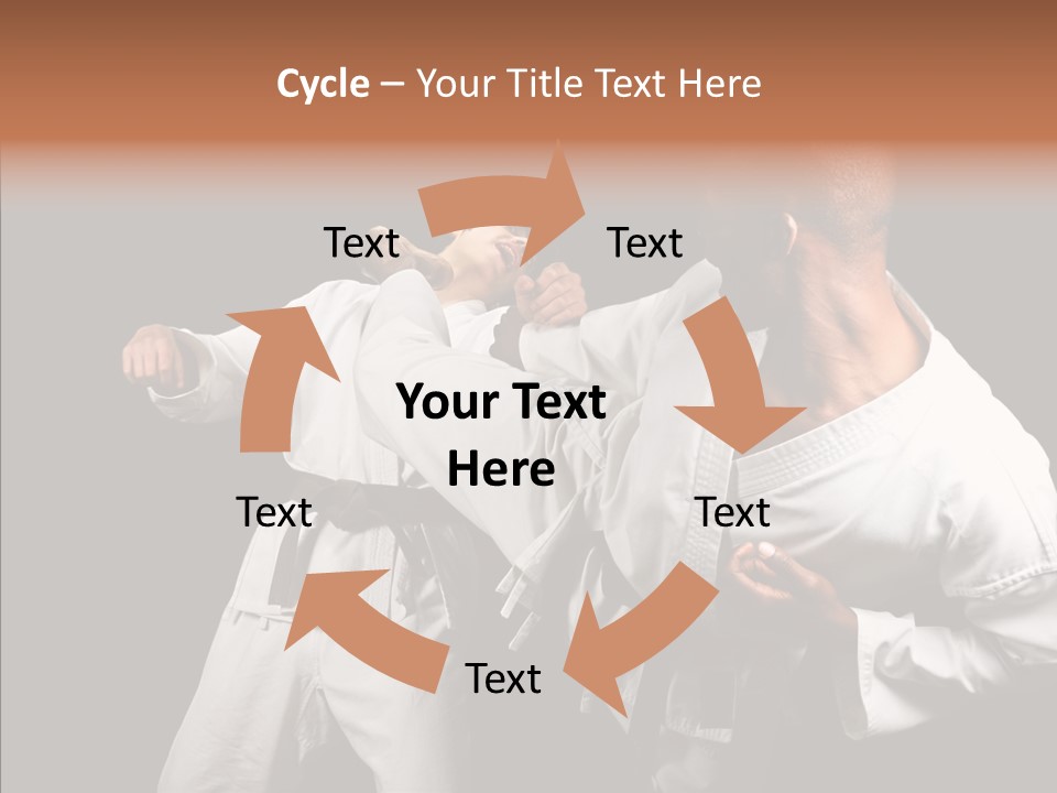 Kumite Young Block PowerPoint Template