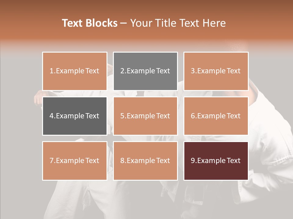 Kumite Young Block PowerPoint Template