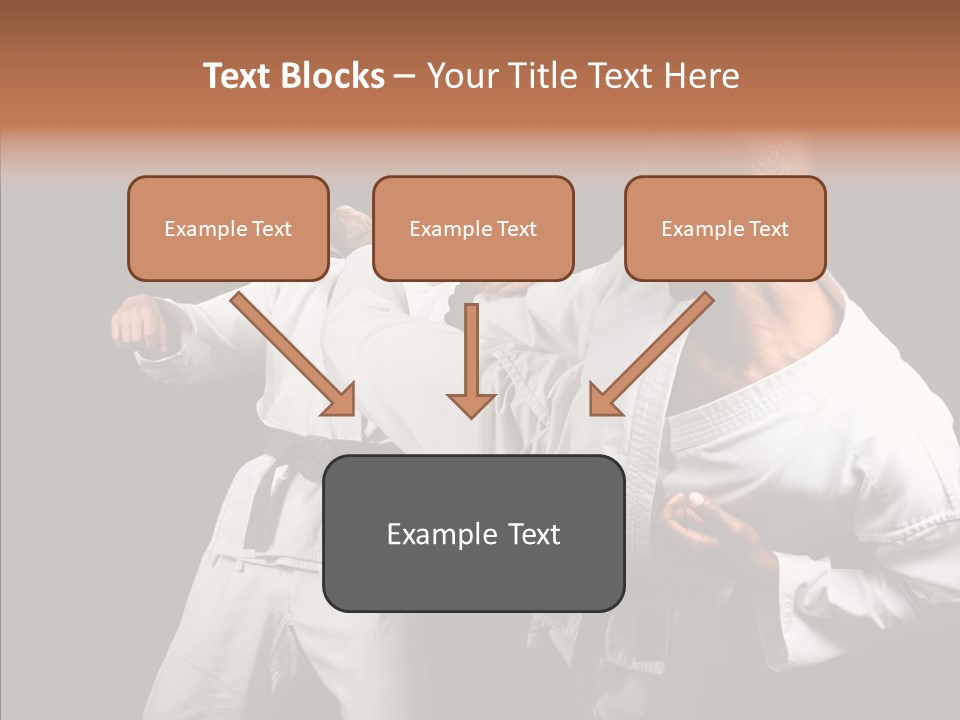 Kumite Young Block PowerPoint Template