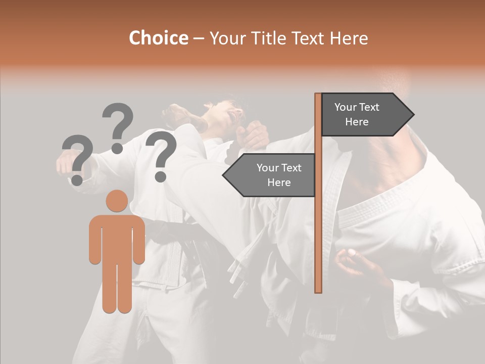 Kumite Young Block PowerPoint Template