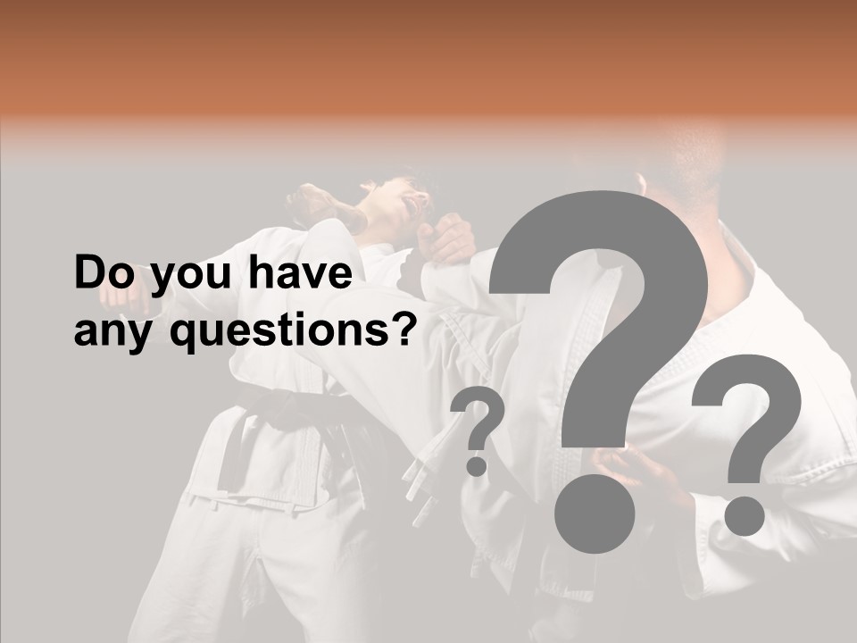 Kumite Young Block PowerPoint Template