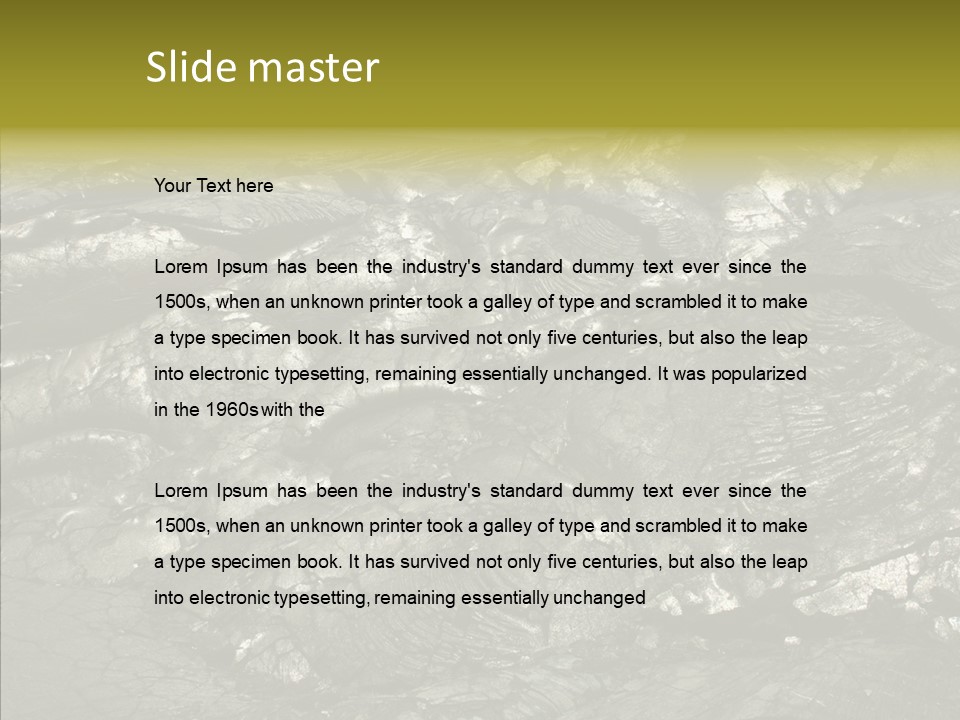 Island Mauna Lava PowerPoint Template