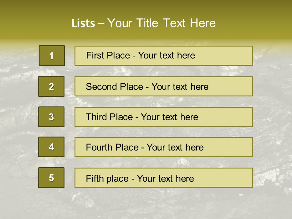 Island Mauna Lava PowerPoint Template