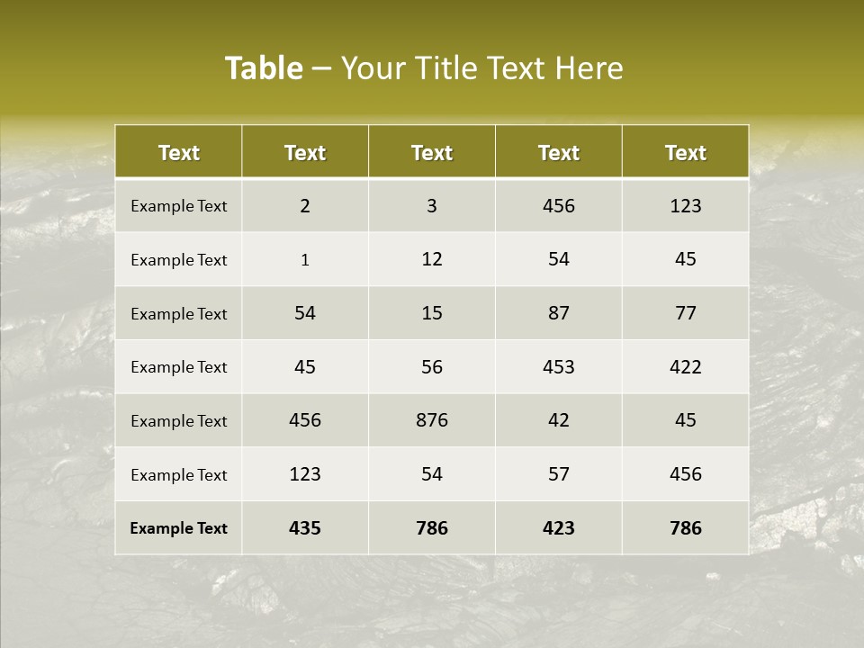 Island Mauna Lava PowerPoint Template