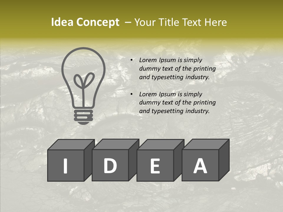 Island Mauna Lava PowerPoint Template