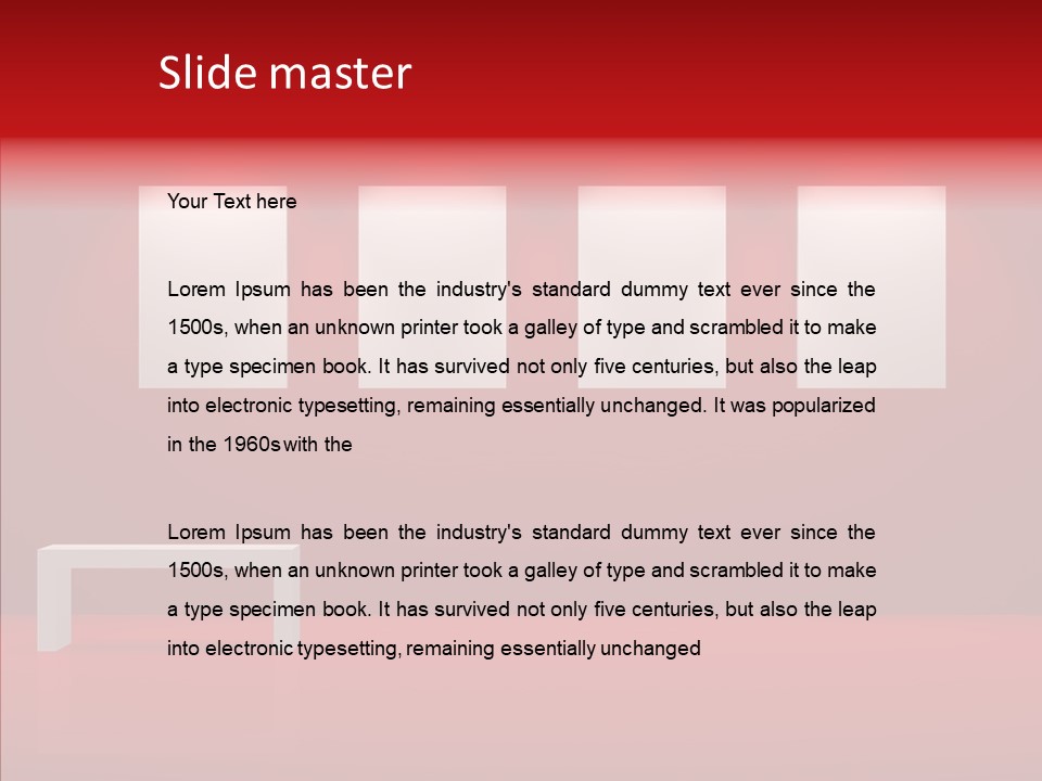 Spotlight Red Hanging PowerPoint Template