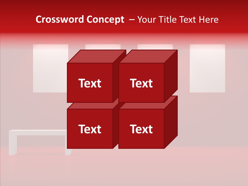 Spotlight Red Hanging PowerPoint Template
