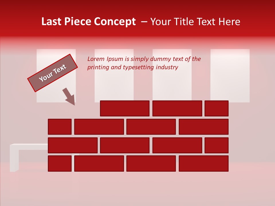 Spotlight Red Hanging PowerPoint Template