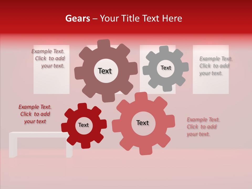 Spotlight Red Hanging PowerPoint Template