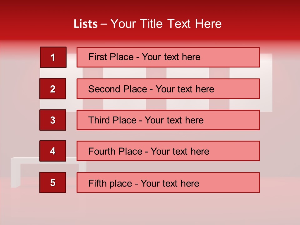 Spotlight Red Hanging PowerPoint Template