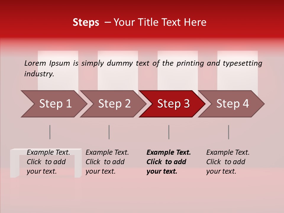 Spotlight Red Hanging PowerPoint Template