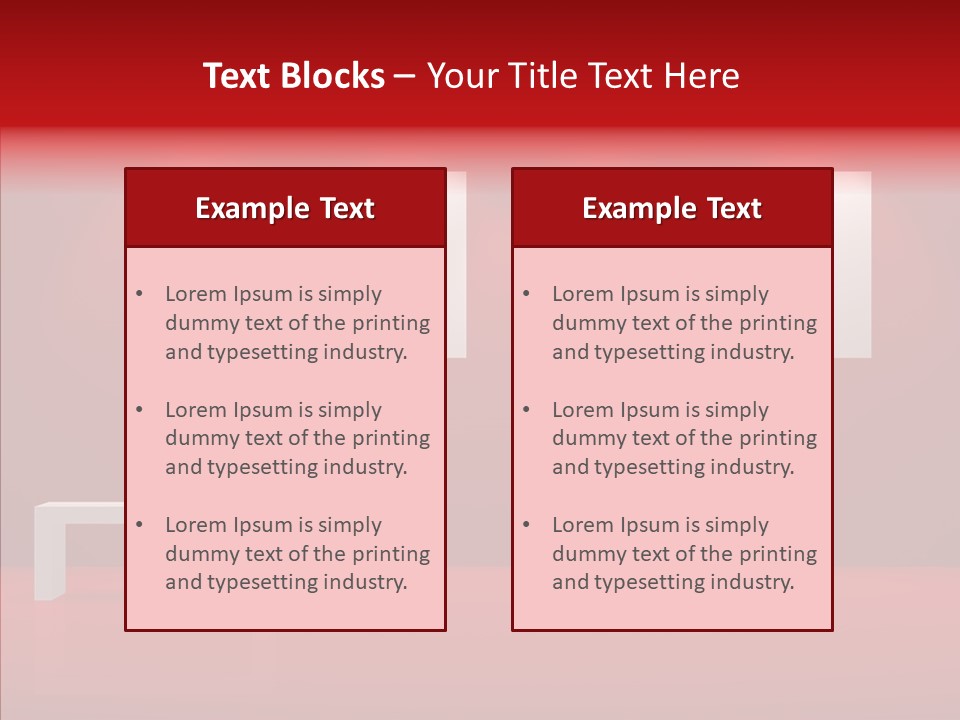 Spotlight Red Hanging PowerPoint Template