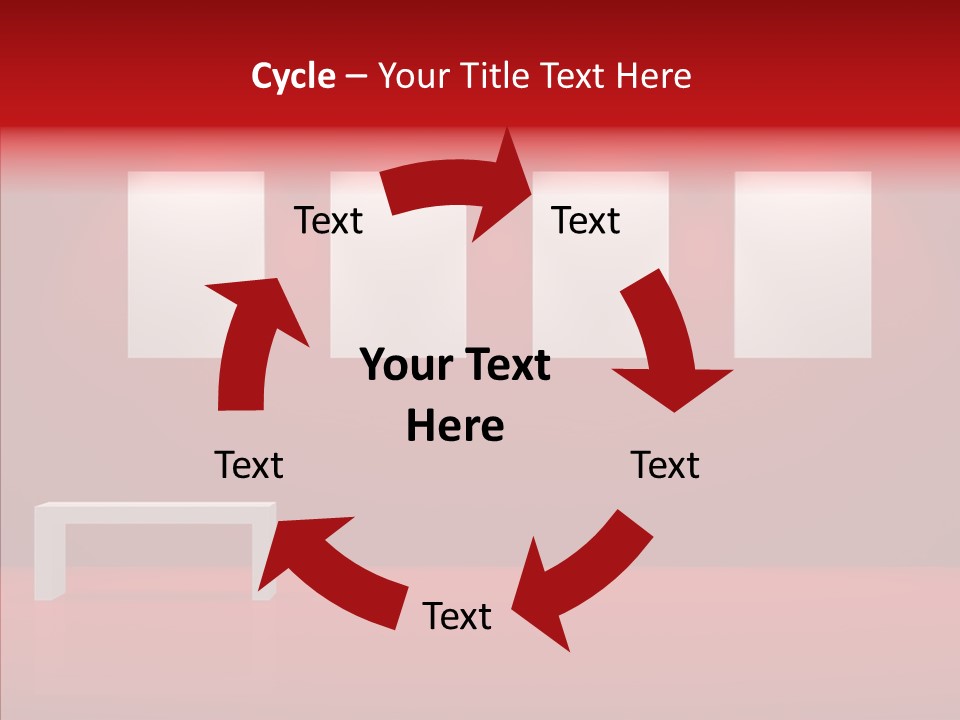Spotlight Red Hanging PowerPoint Template
