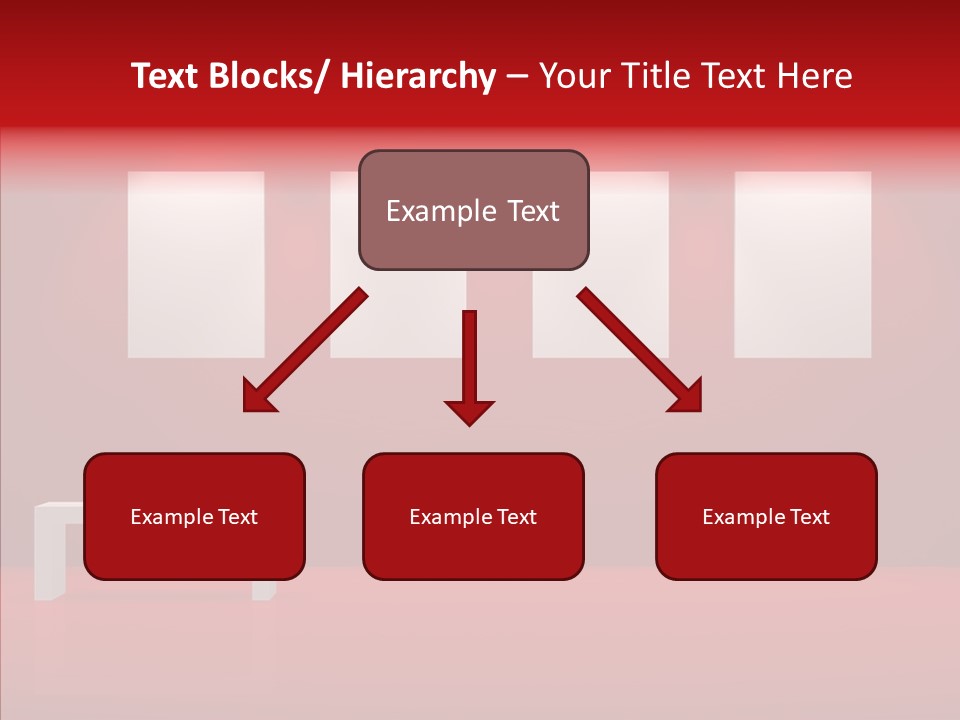 Spotlight Red Hanging PowerPoint Template