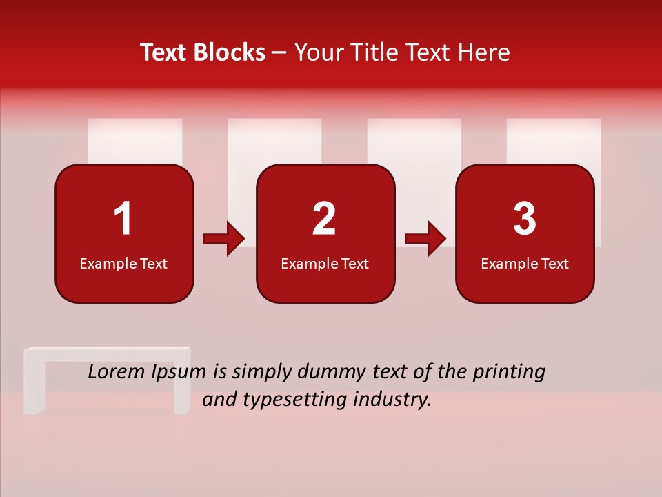 Spotlight Red Hanging PowerPoint Template