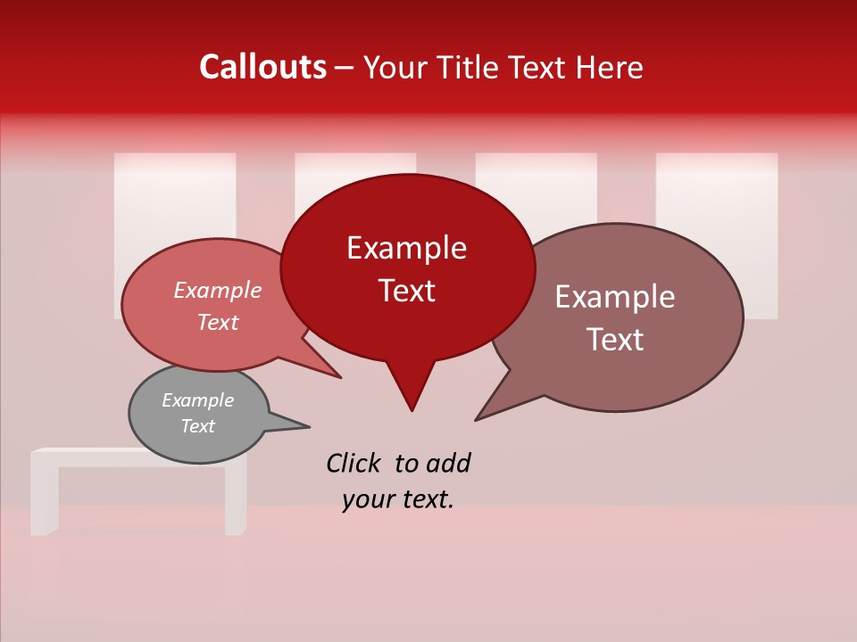 Spotlight Red Hanging PowerPoint Template