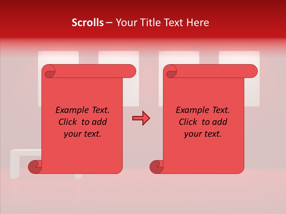 Spotlight Red Hanging PowerPoint Template