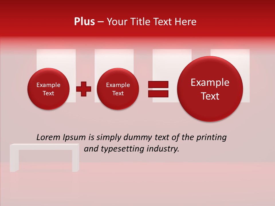 Spotlight Red Hanging PowerPoint Template