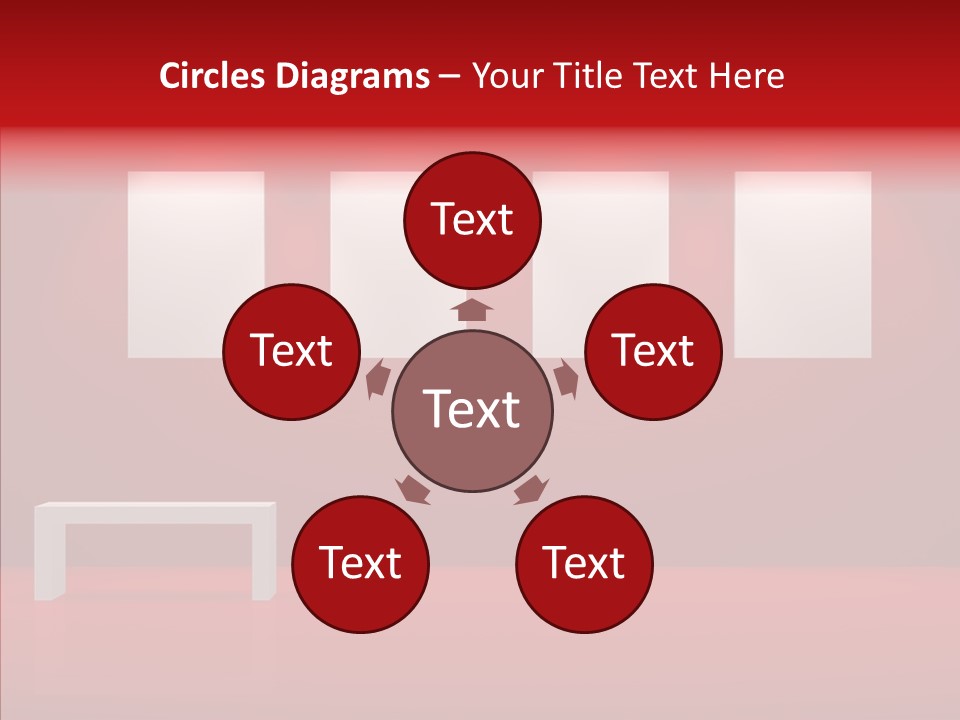 Spotlight Red Hanging PowerPoint Template