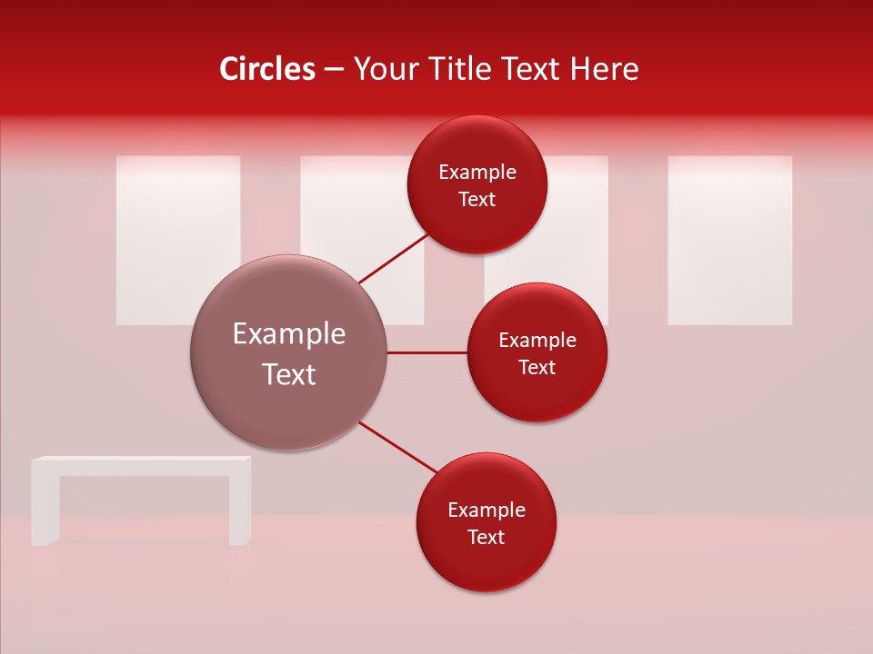 Spotlight Red Hanging PowerPoint Template