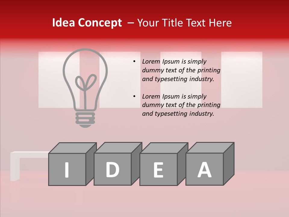 Spotlight Red Hanging PowerPoint Template