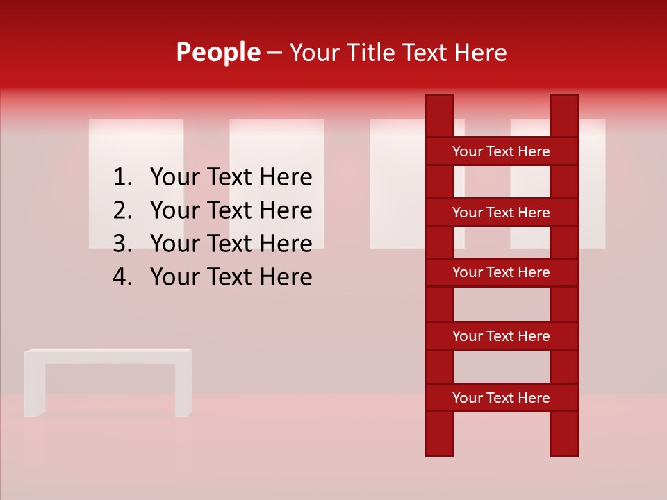 Spotlight Red Hanging PowerPoint Template