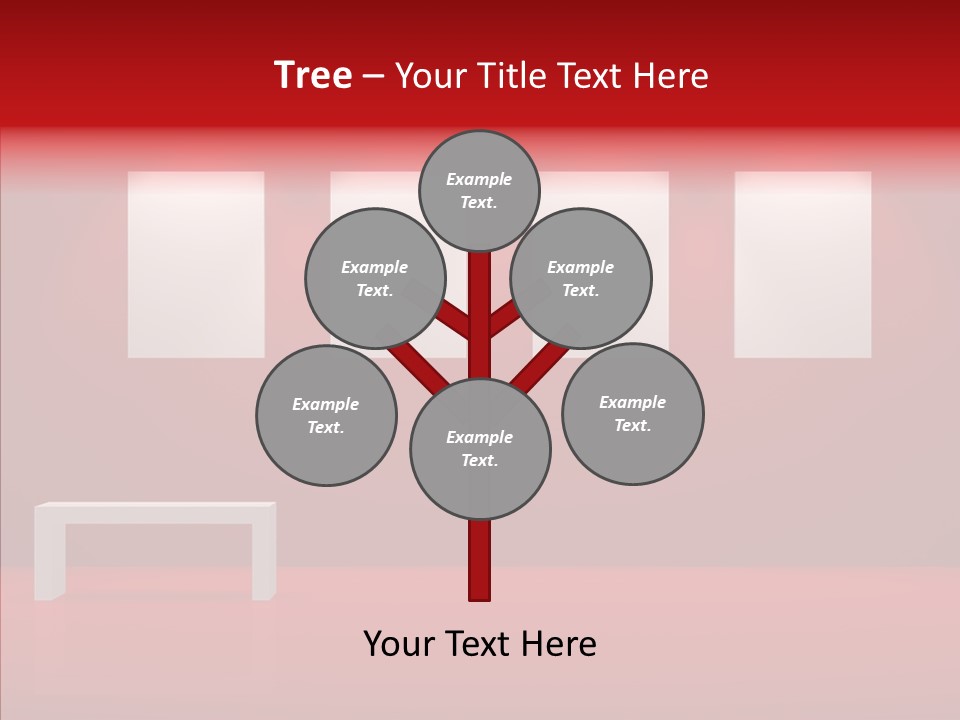 Spotlight Red Hanging PowerPoint Template