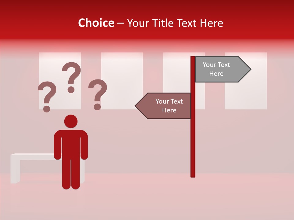 Spotlight Red Hanging PowerPoint Template