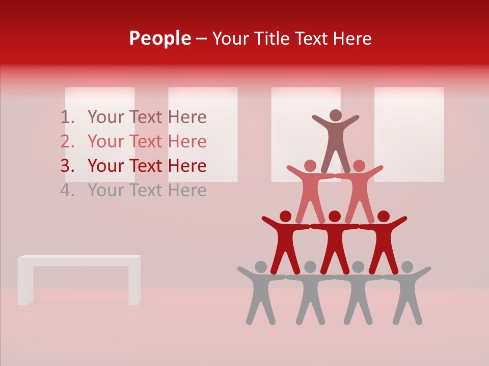 Spotlight Red Hanging PowerPoint Template
